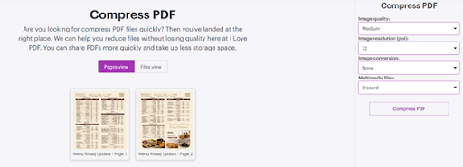 compress pdf